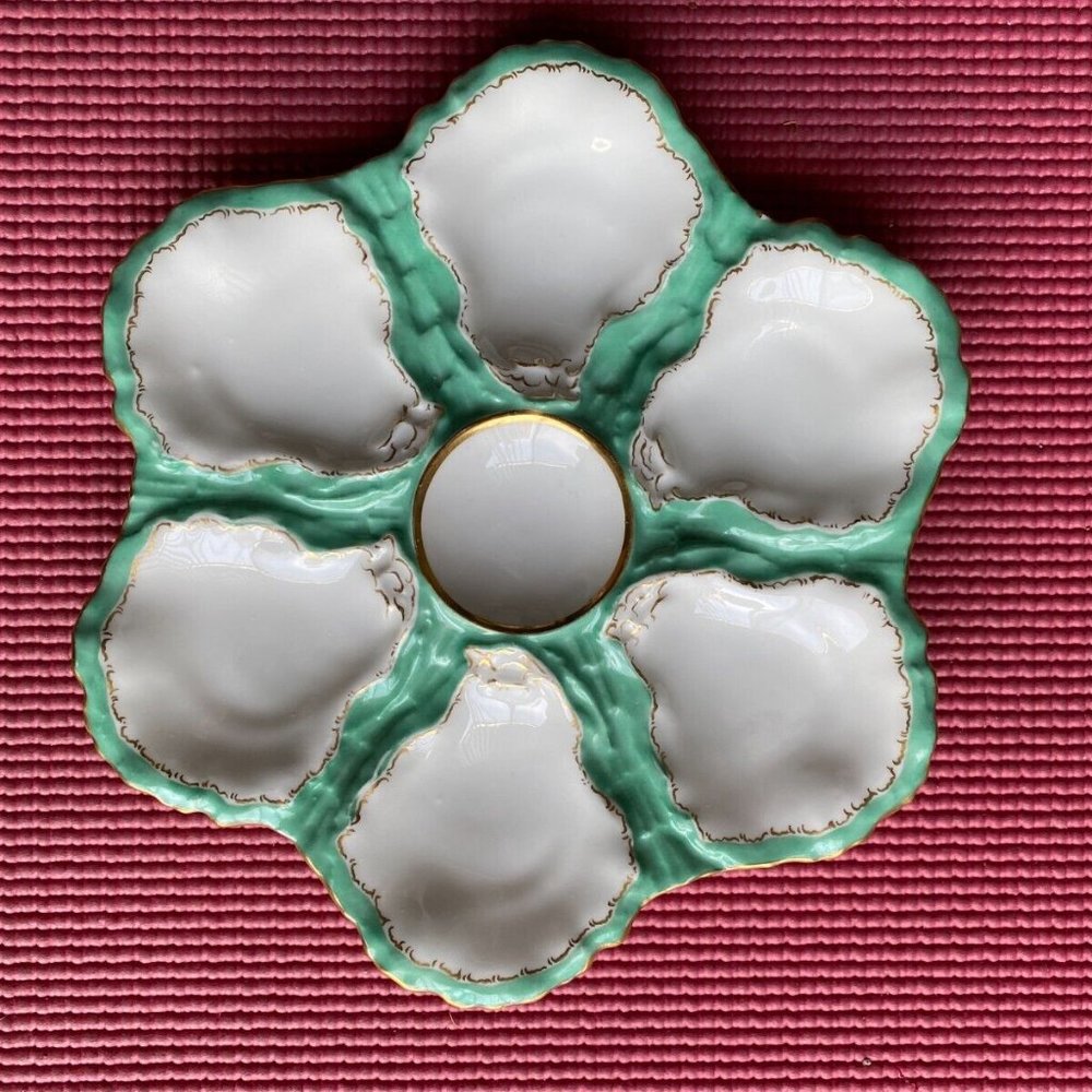 Rare Tiffany 6 Section Oyster Dish - Possibly Over 100 Years Old